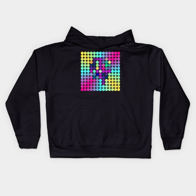 Pastel Geometric Rainbow Kids Hoodie by CoolMomBiz